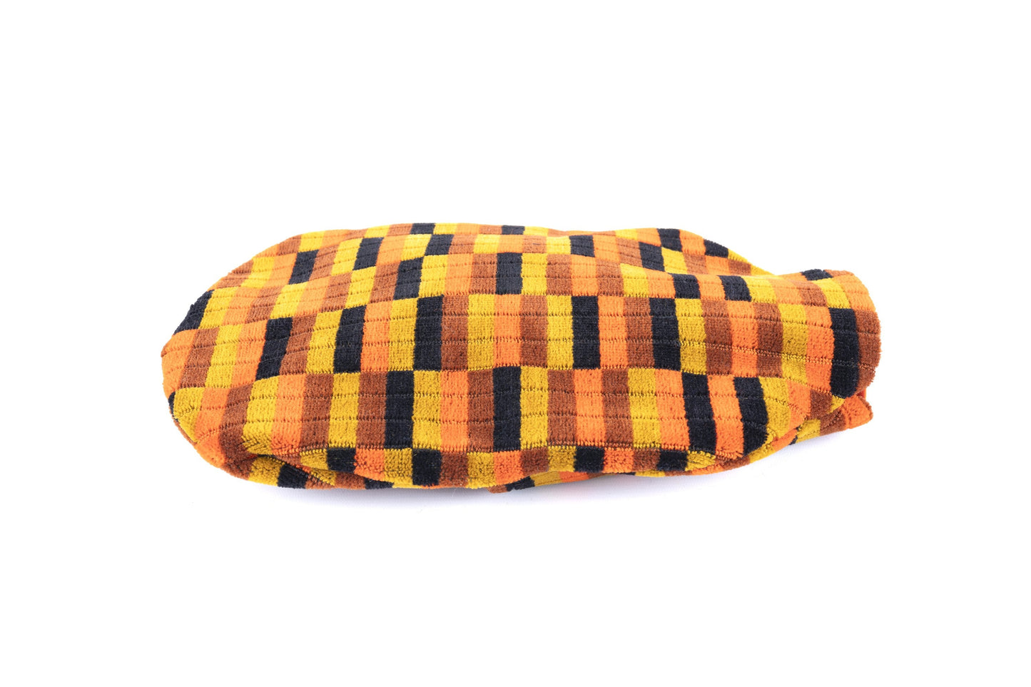 London Underground and Bus (Misha Black) District Line Moquette Hot Water Bottle Cover