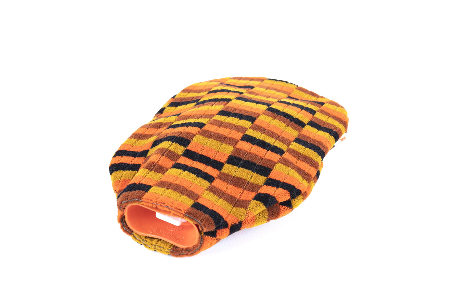 London Underground and Bus (Misha Black) District Line Moquette Hot Water Bottle Cover