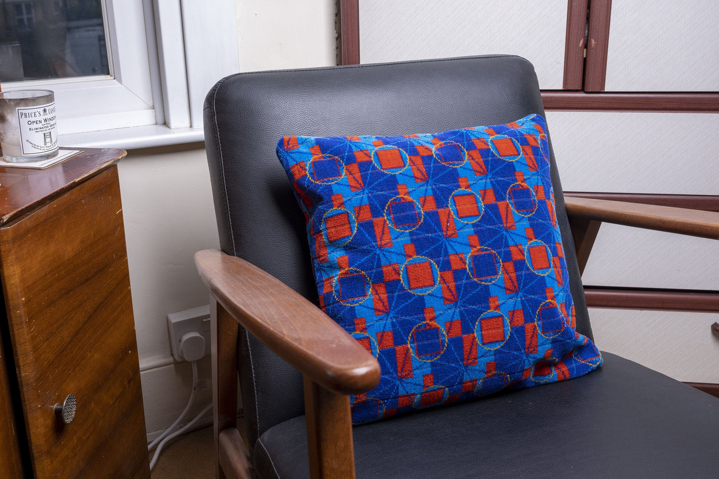 London Underground Bakerloo Line Moquette Cushion