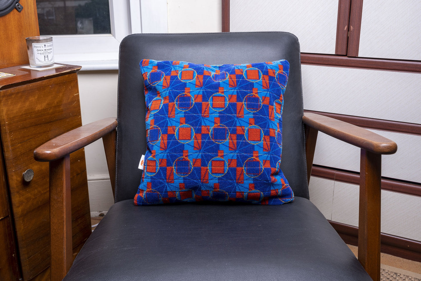 London Underground Bakerloo Line Moquette Cushion