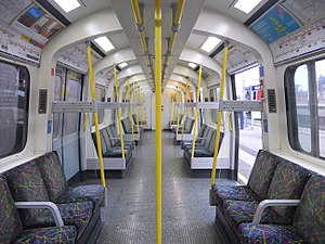 London Underground Hammersmith and City Line Moquette Fabric sold by the Metre