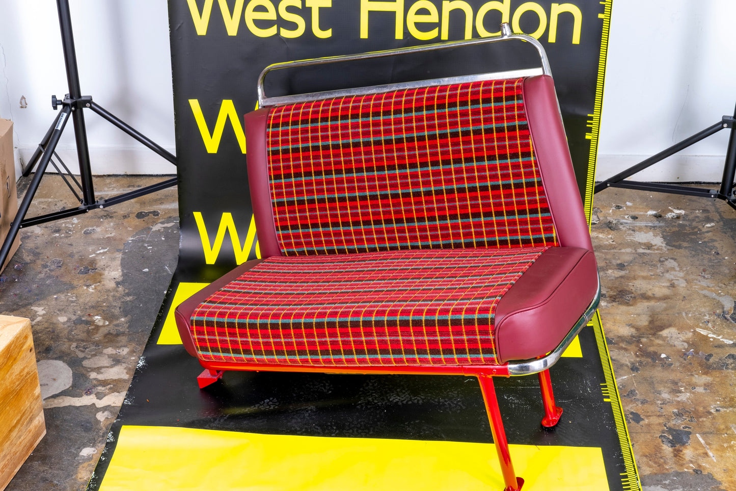 Restored Genuine Routemaster RM London Bus Seat