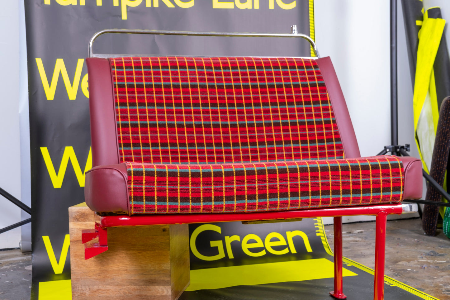 Restored Genuine Routemaster RM London Bus Seat