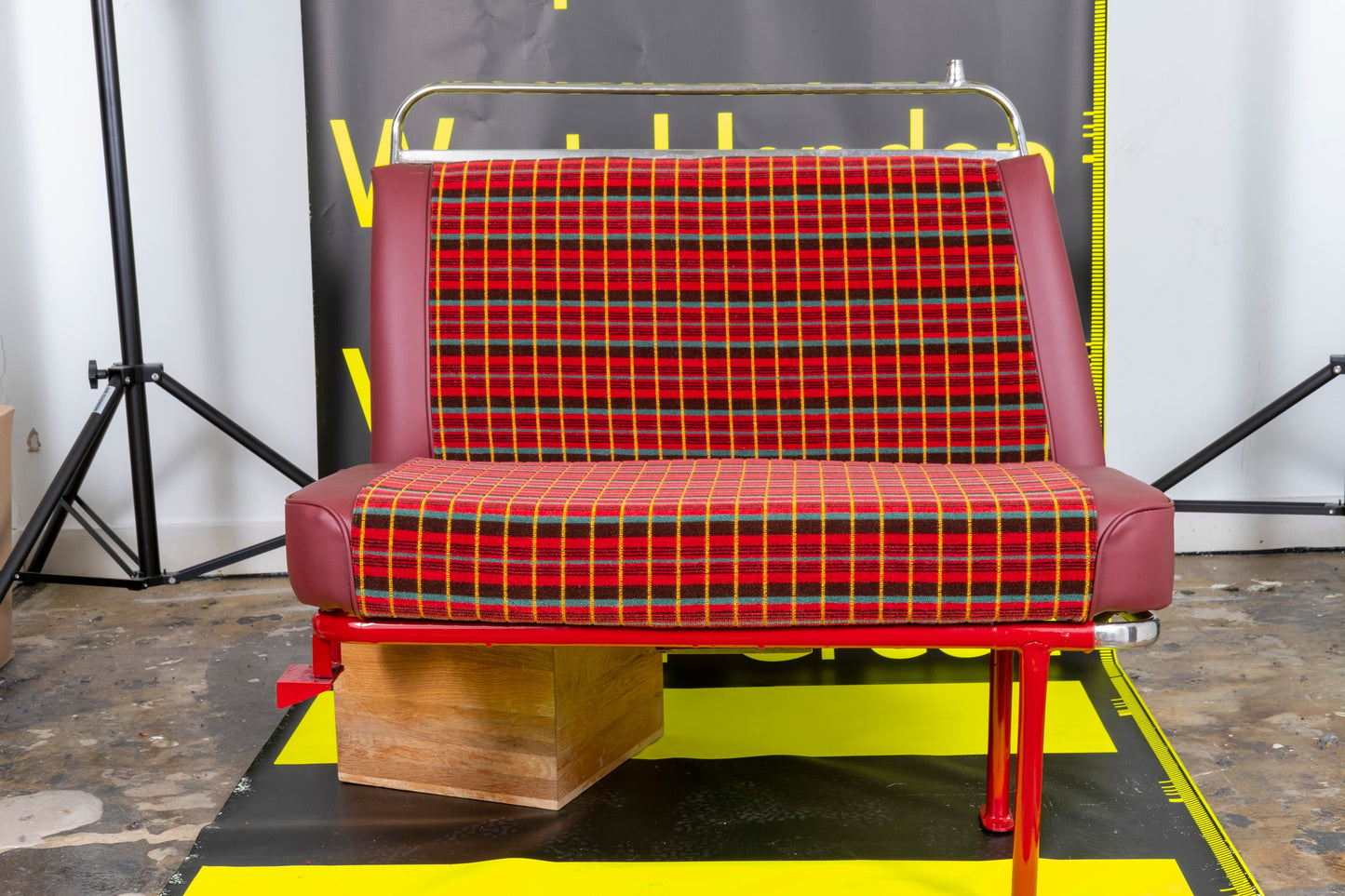 Restored Genuine Routemaster RM London Bus Seat