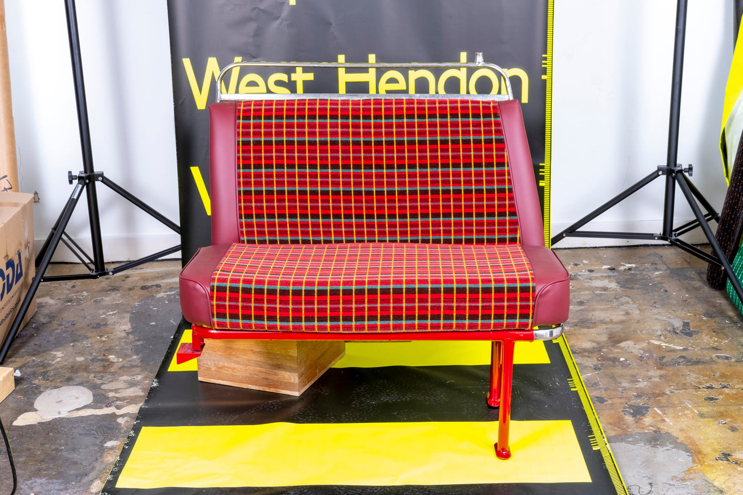 Restored Genuine Routemaster RM London Bus Seat
