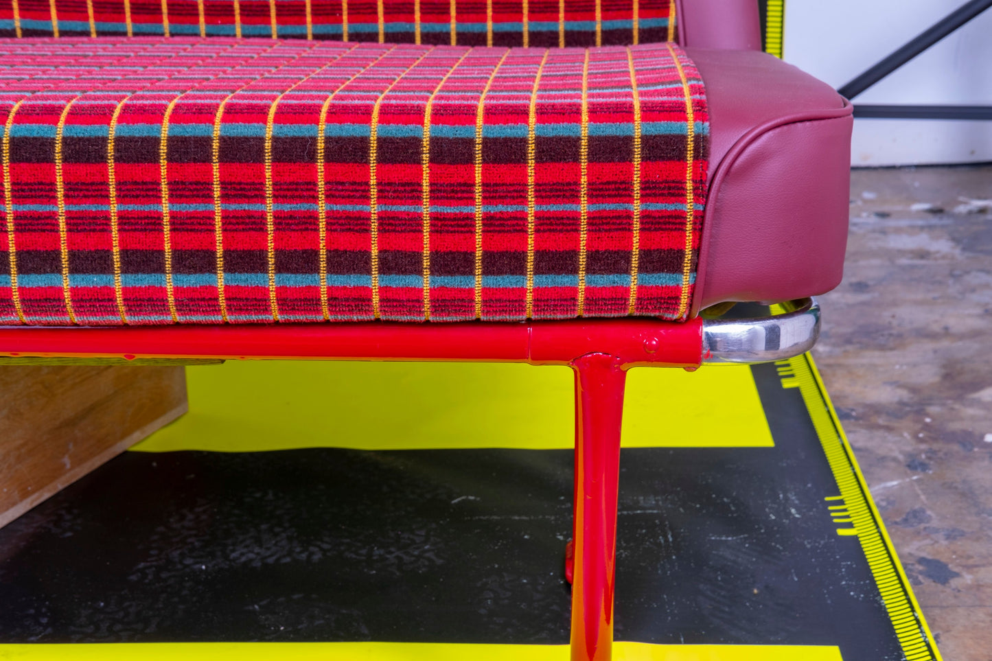 Restored Genuine Routemaster RM London Bus Seat
