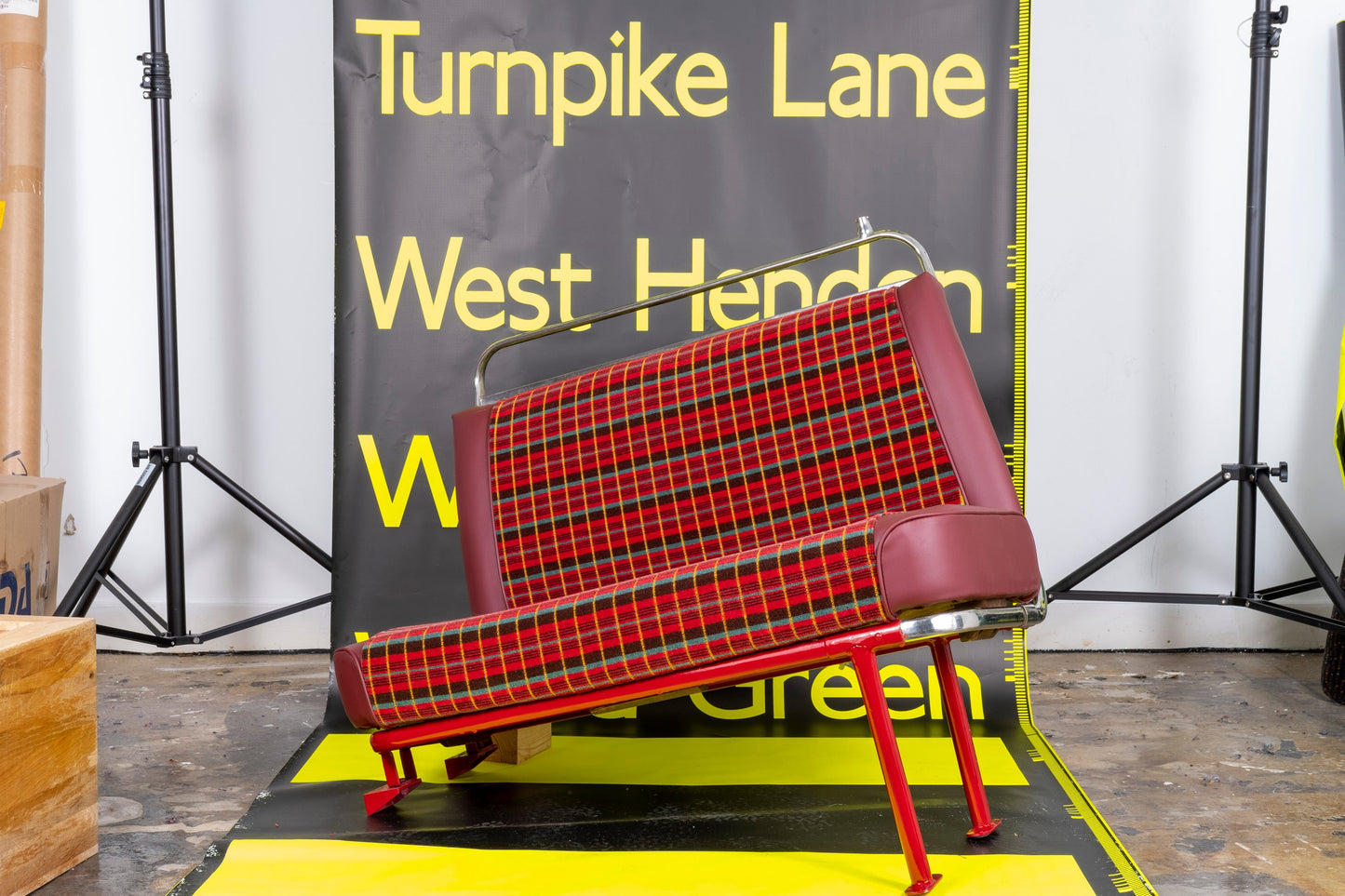 Restored Genuine Routemaster RM London Bus Seat