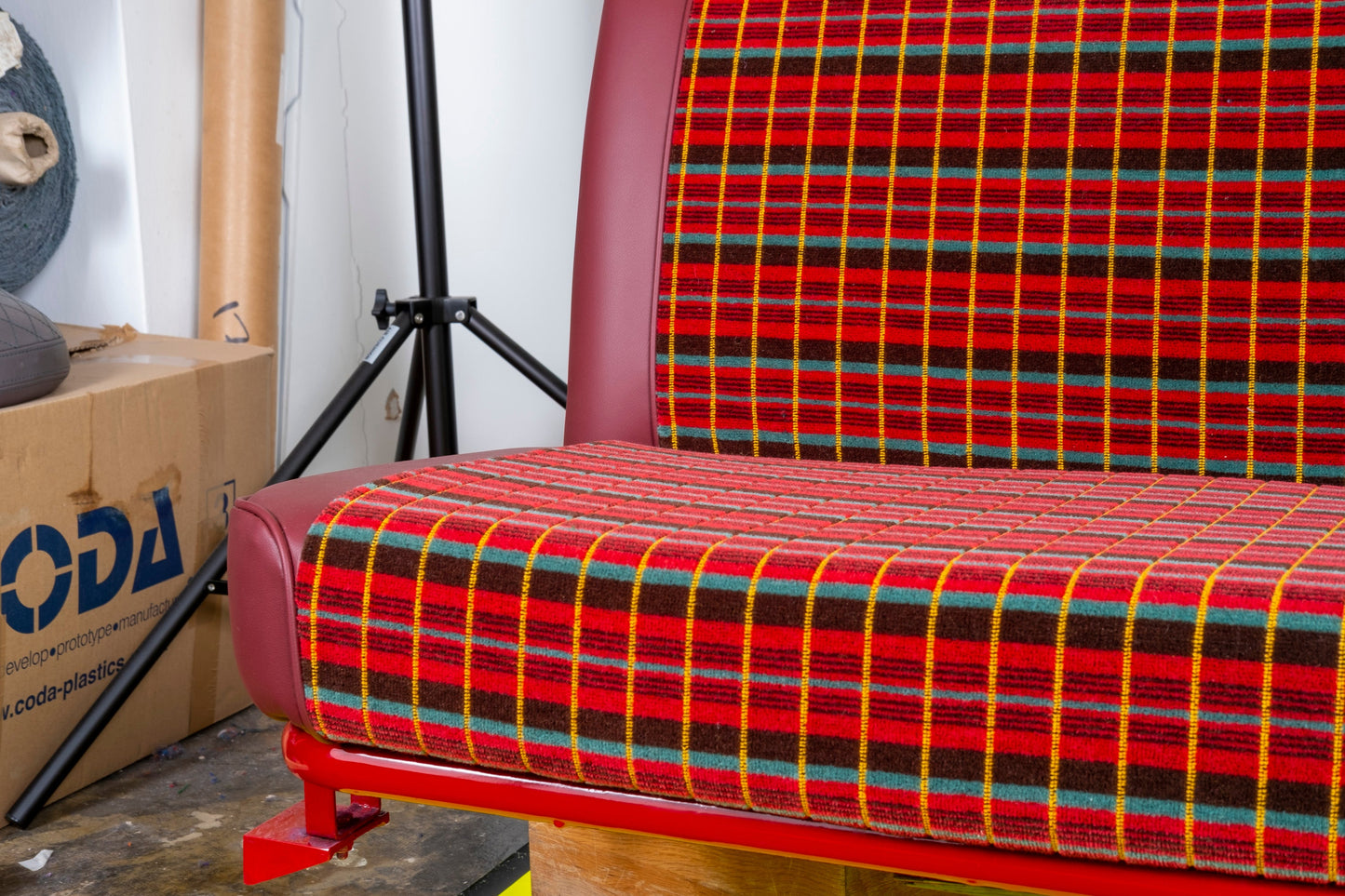 Restored Genuine Routemaster RM London Bus Seat