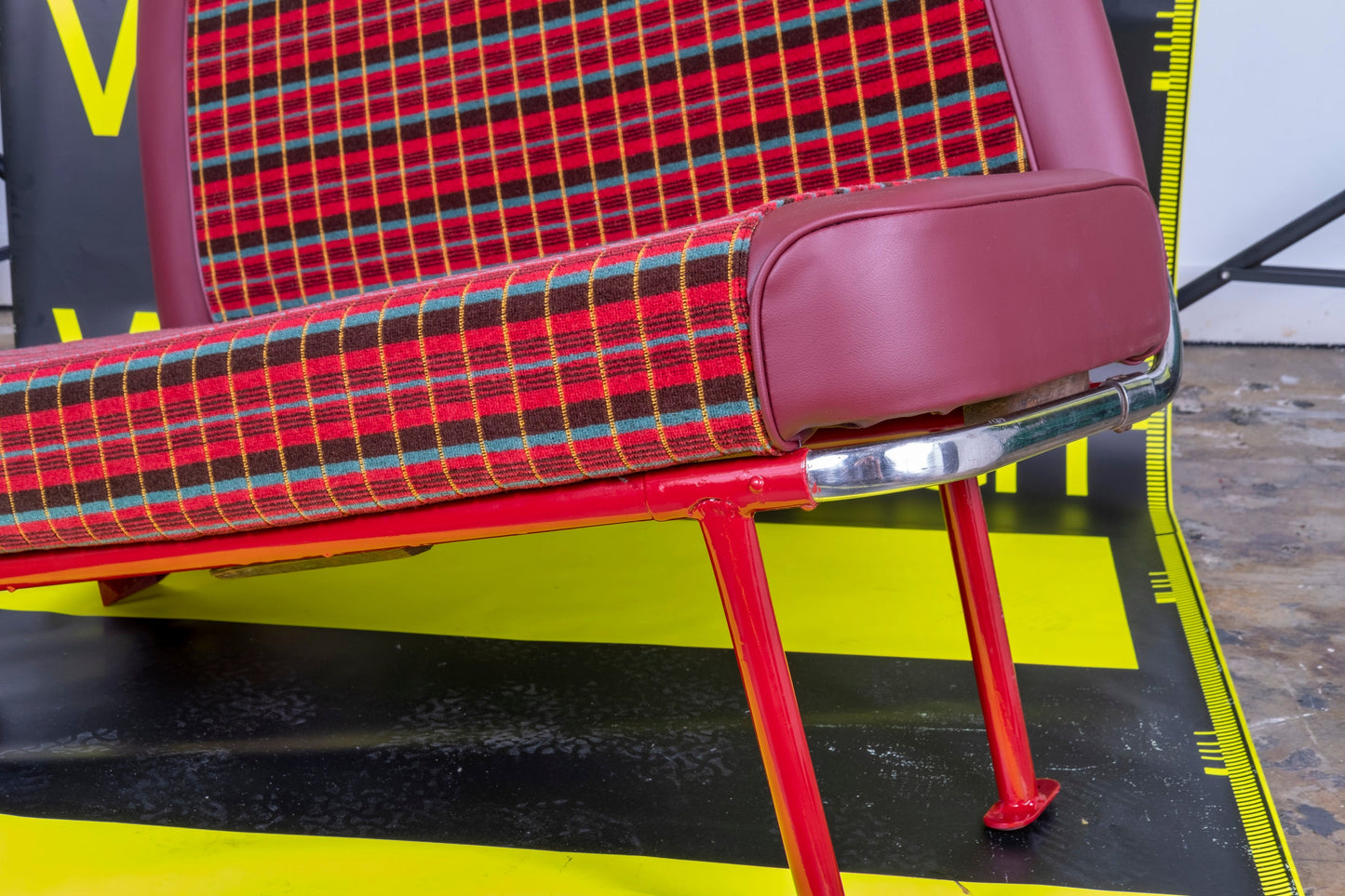 Restored Genuine Routemaster RM London Bus Seat