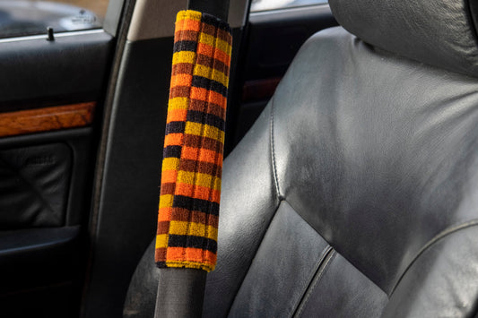 London Transport Bus and Underground (Misha Black) District Line Moquette Seat Belt Pad