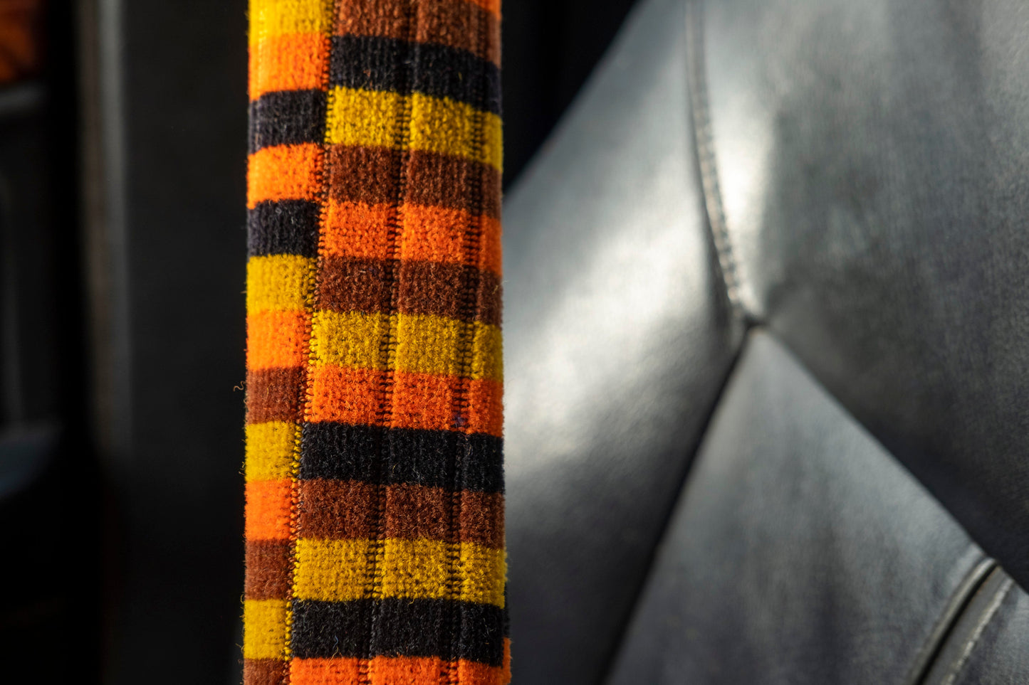 London Underground (Misha Black) District Line Moquette Seat Belt Pad