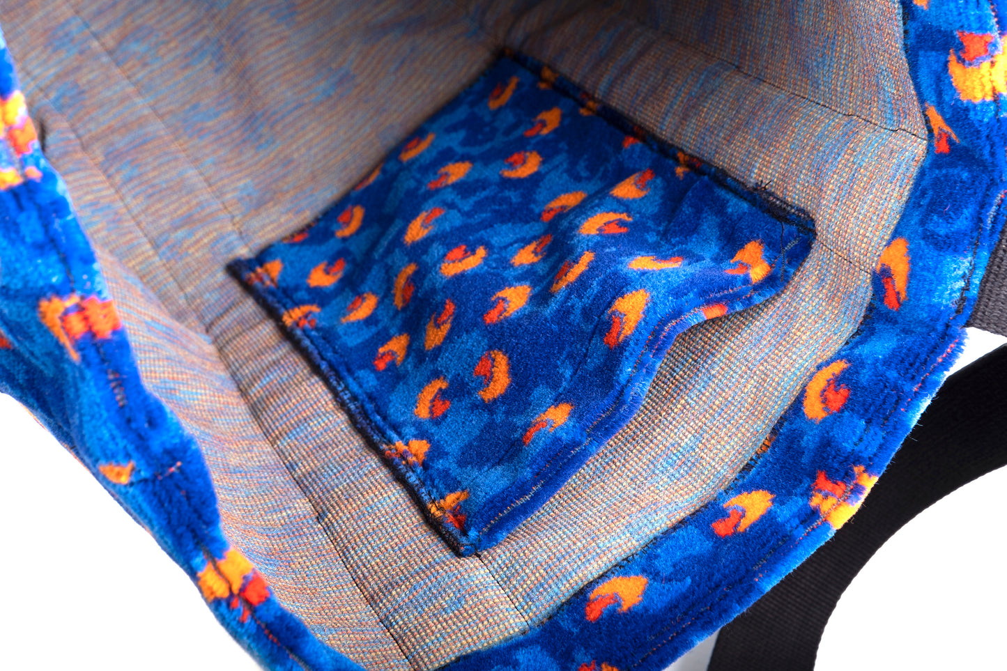 Stagecoach Bus Blue Beachball Moquette Tote Bag