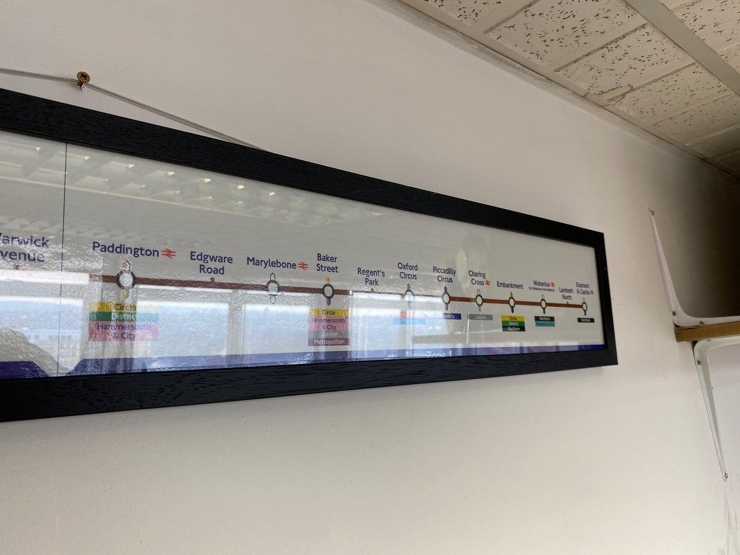 London Transport Bakerloo Line Route Map (Framed)