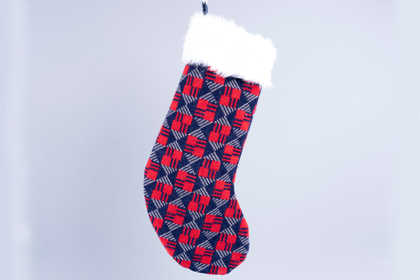 London Underground Central Line 1992 Moquette Christmas Stocking