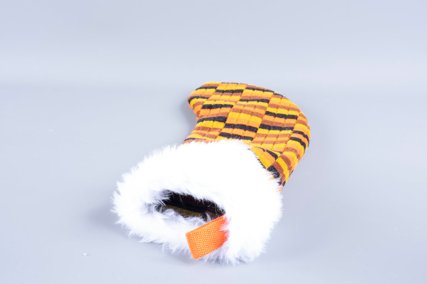 London Bus and London Underground (Misha Black) District Line Moquette Christmas Stocking