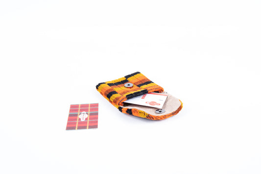 London Underground and London Bus (Misha Black) District Line Moquette Purse/Card Holder