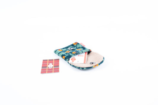 Stagecoach Bus Green Beachball Moquette Purse/Card Holder