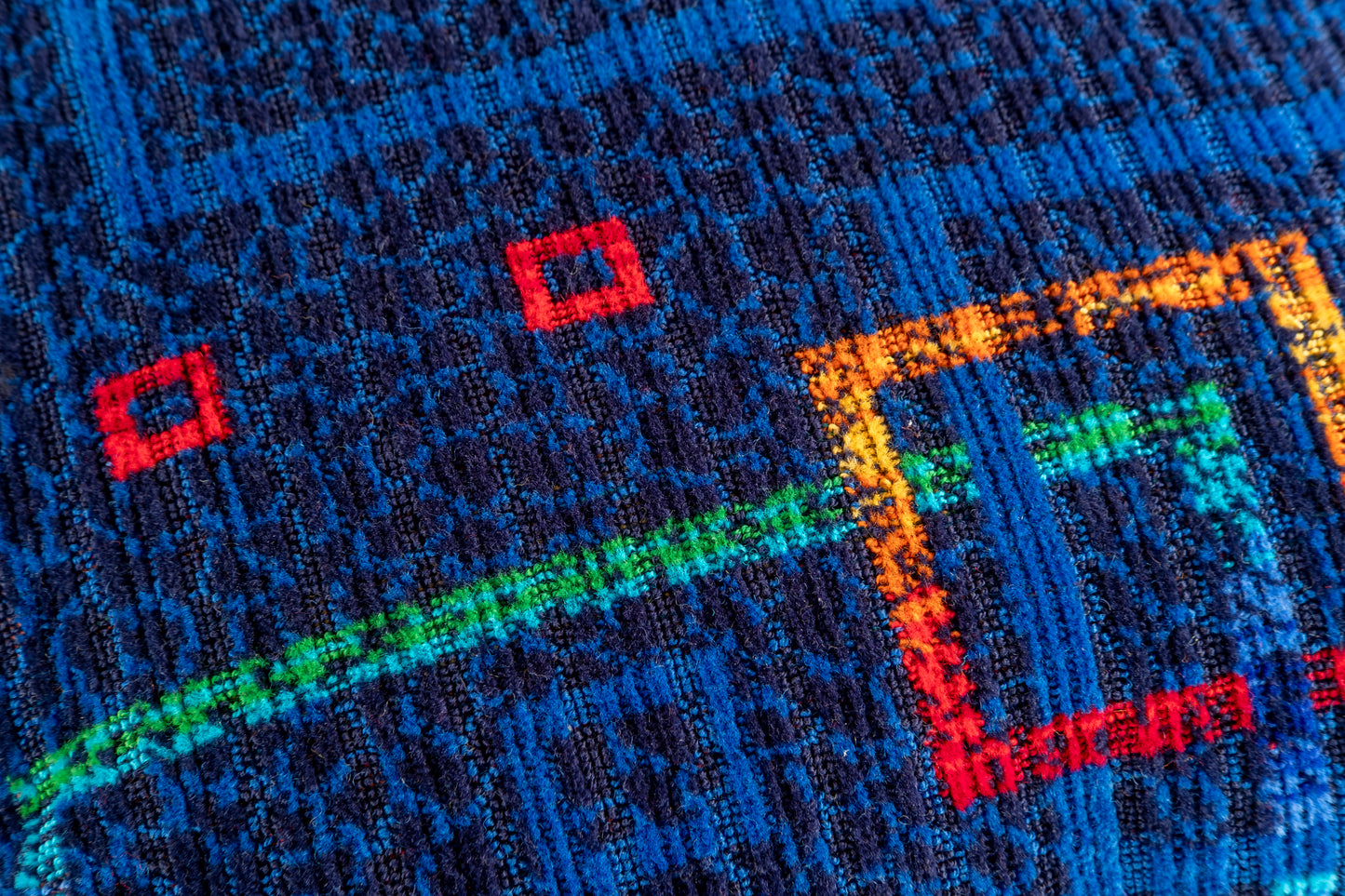 London Underground Piccadilly Line Moquette Cushion