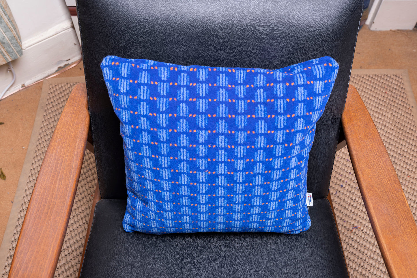 Sheffield Super Tram Moquette Cushion