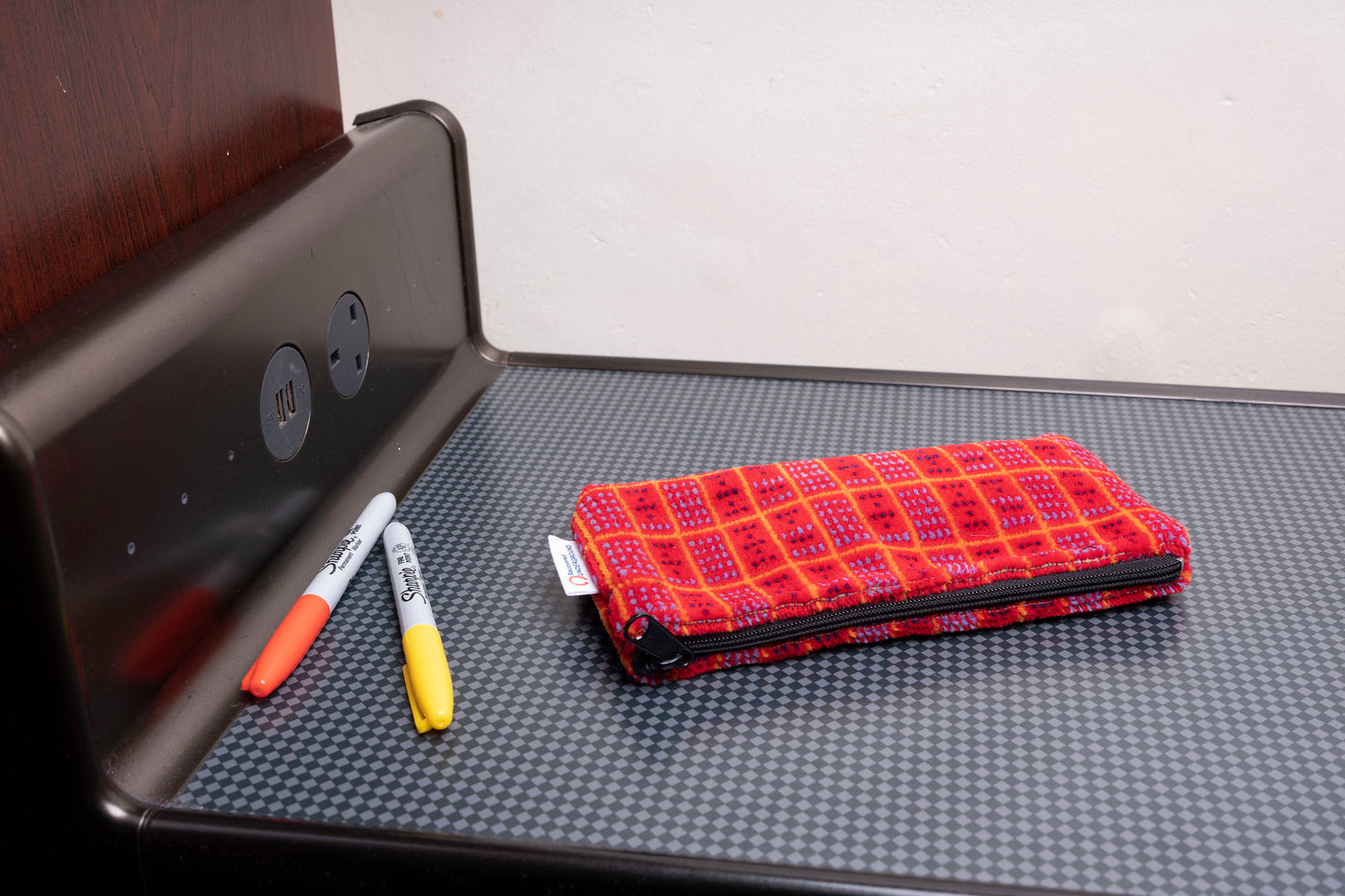 South West Trains 'Timetable' Moquette Pencil Case