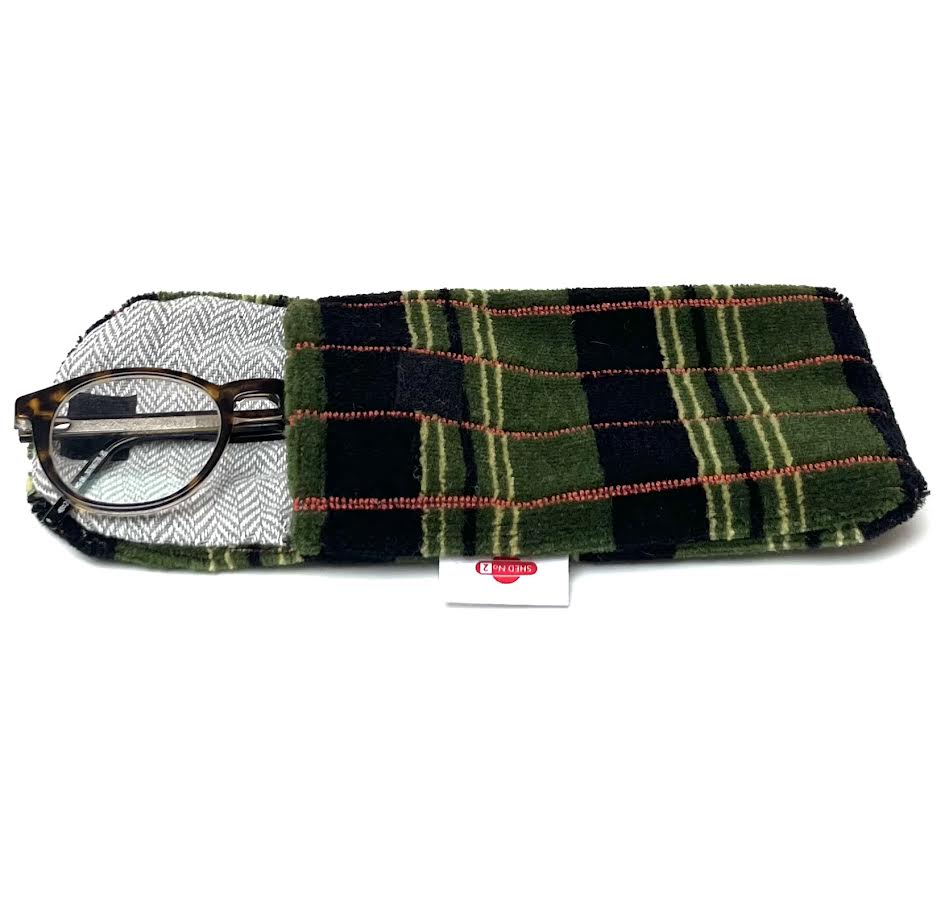 Green Lines London Bus Moquette Phone & Glasses Case
