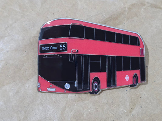 London Transport New Routemaster Bus Enamel Brooch Pin Badge