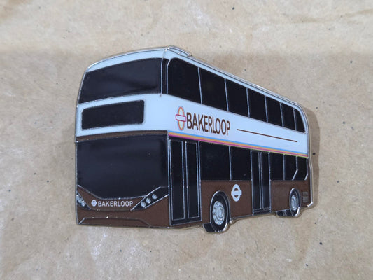 London Transport BakerLoop Bus Enamel Brooch Pin Badge