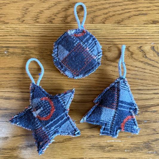 Barman Bakerloo Line Moquette Bauble Set of 3