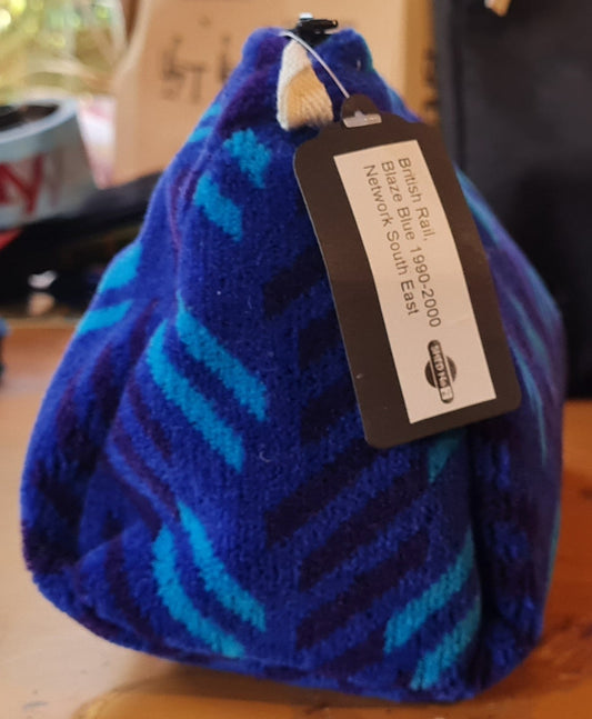British Rail Blue Blaze Moquette Washbag (blaize blue)