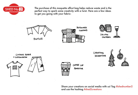 Moquette Offcut Bags