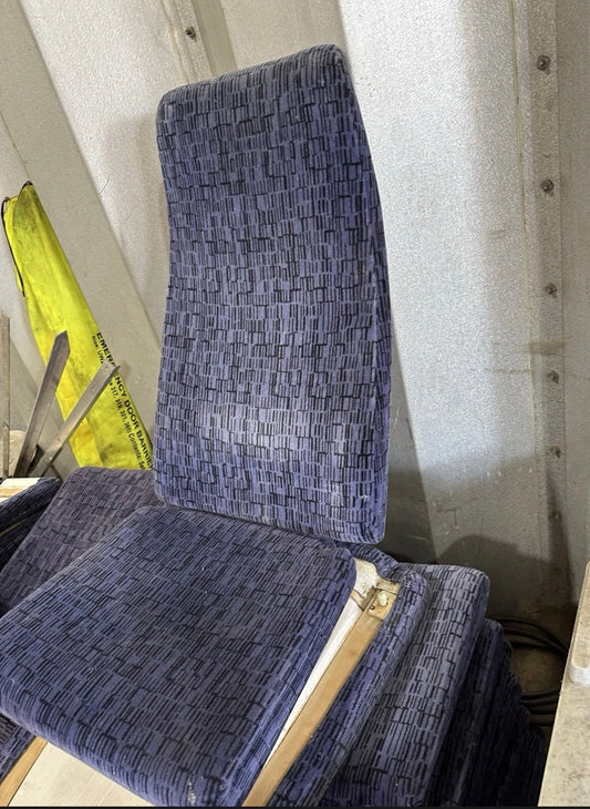 Class 465 original railway passenger seat cushions and backrest