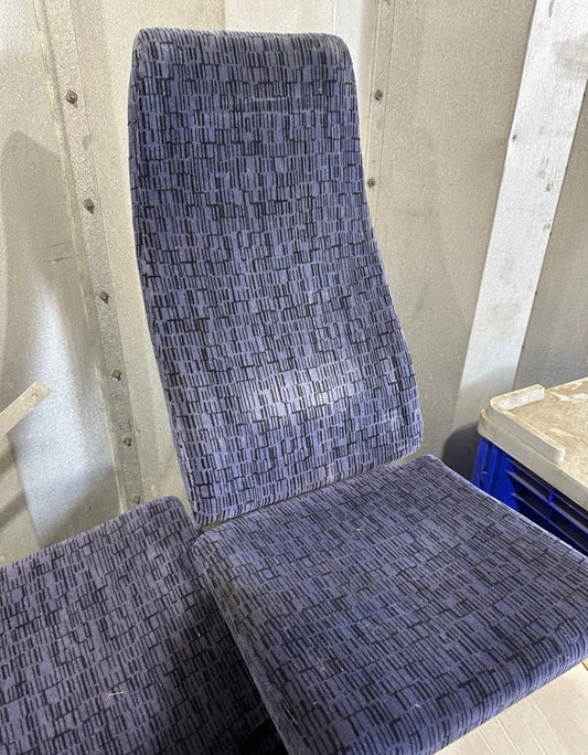 Class 465 Networker seat cushion set in blue patterned moquette