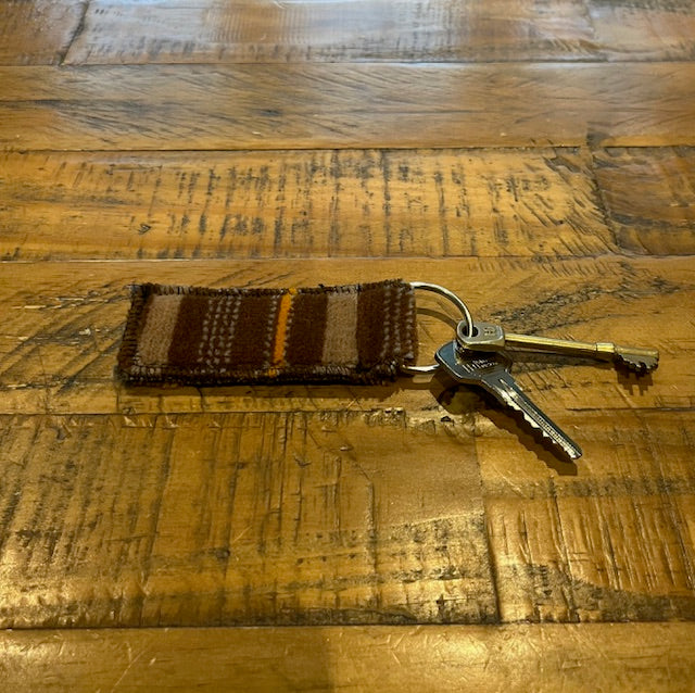 London Overground Moquette Keyring