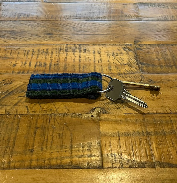 British Rail Bournemouth Blue Moquette Keyring