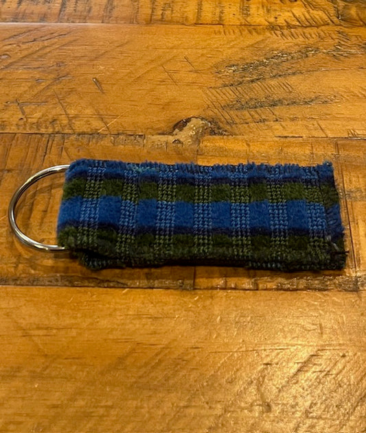 British Rail Bournemouth Blue Moquette Keyring