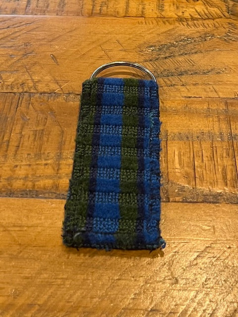 British Rail Bournemouth Blue Moquette Keyring