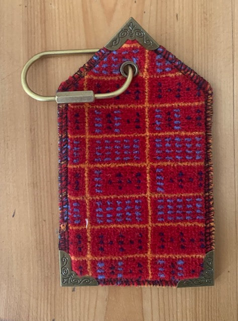 South West Trains 'Timetable' Moquette Luggage Tag