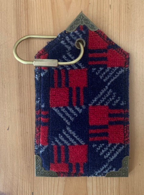 London Underground Central Line 1992 Moquette Luggage Tag