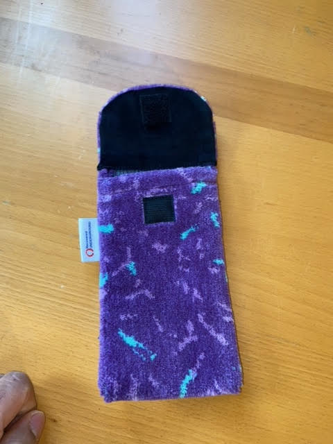 FirstGroup Barbie purple moquette phone and glasses case