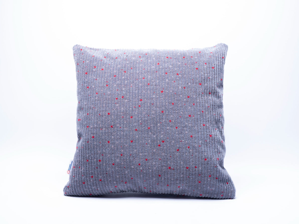 Greater Anglia Mk3 grey and red moquette cushion front view