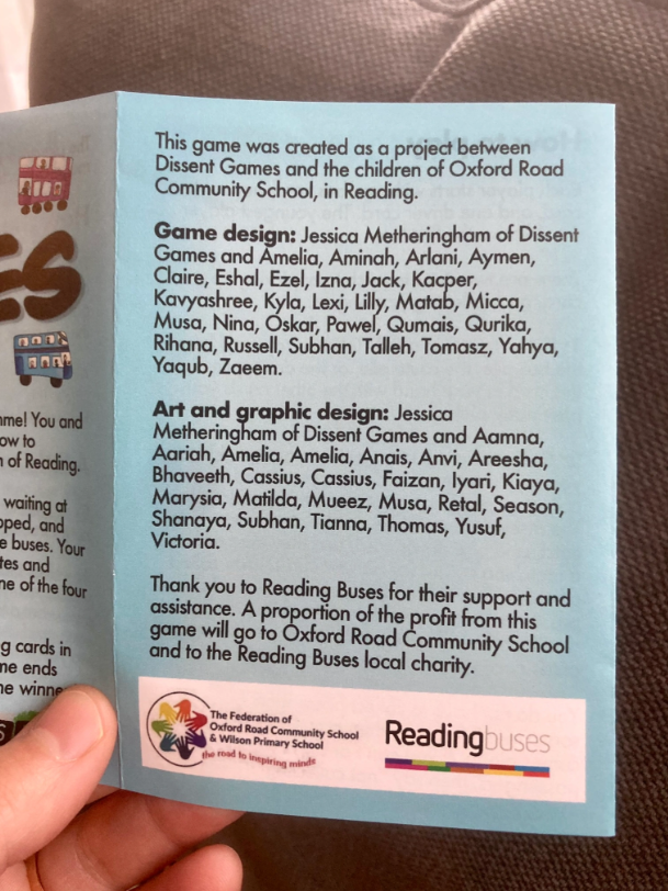Busy Buses – Reading Buses Card Game