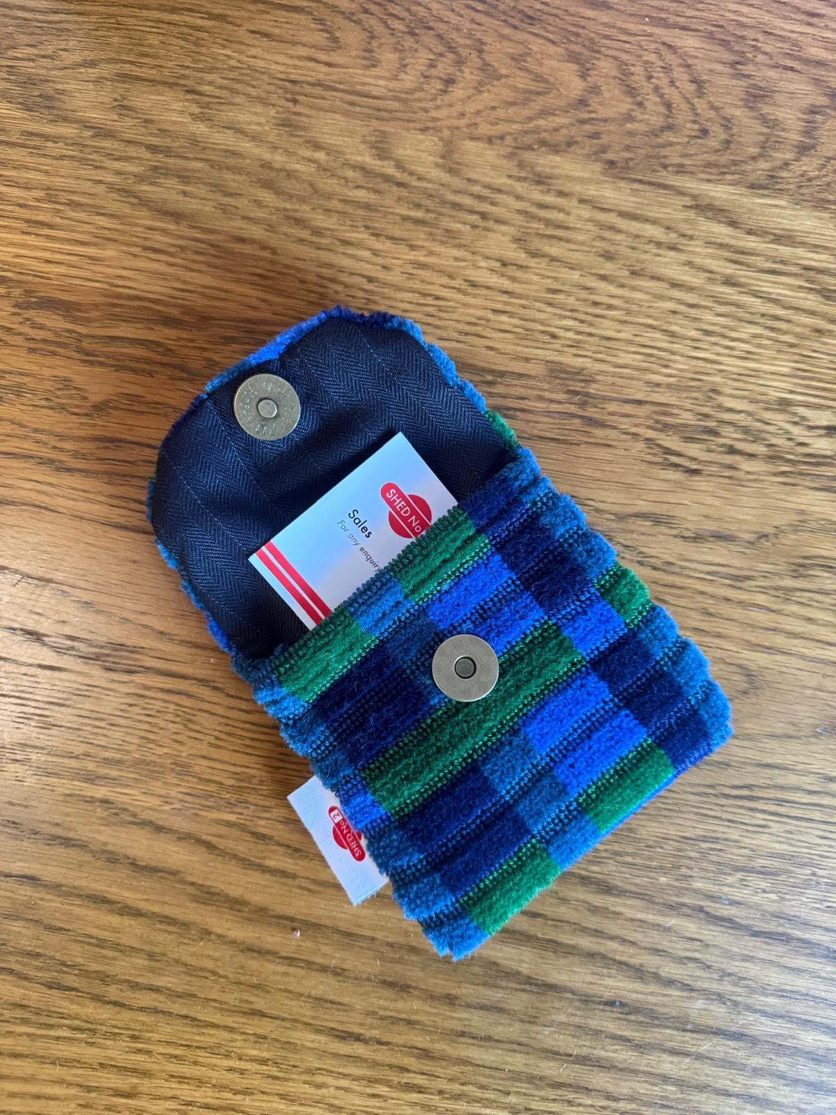 London Underground and London Bus Victoria Line, Blue Straub Moquette Purse & Card Holder