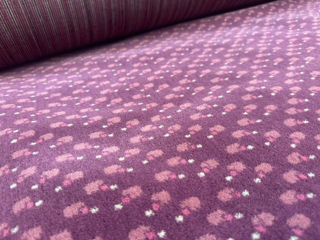 Stage coach East Midland Trains Pink sheep/ham Moquette Fabric Sold by the Metre