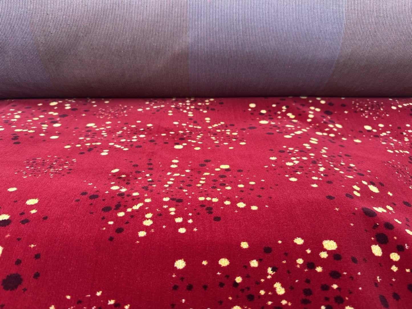 Red Target Bus/Coach Moquette Fabric Sold by the Metre