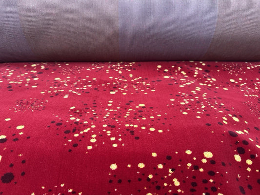 Red Target Bus/Coach Moquette Fabric Sold by the Metre