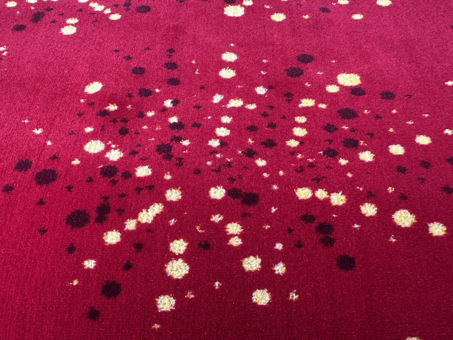 Red Target Bus/Coach Moquette Fabric Sold by the Metre