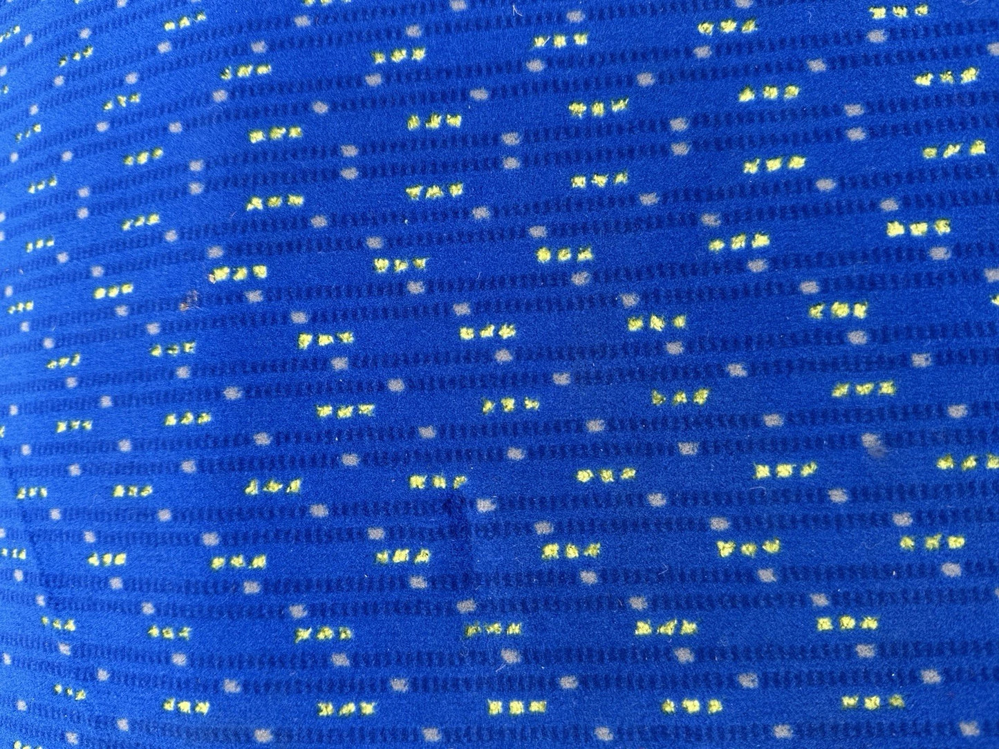 Blue Bobbles Bus/Coach Moquette Fabric Sold by the Metre