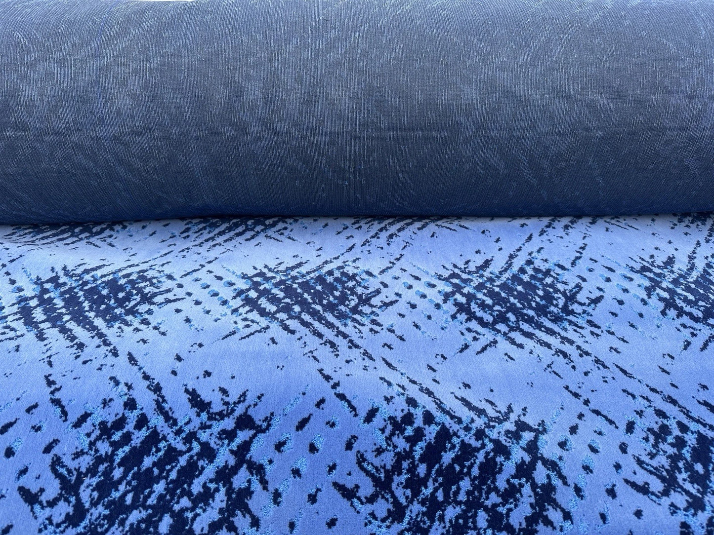 Blue Claw Bus/Coach Moquette Fabric Sold by the Metre