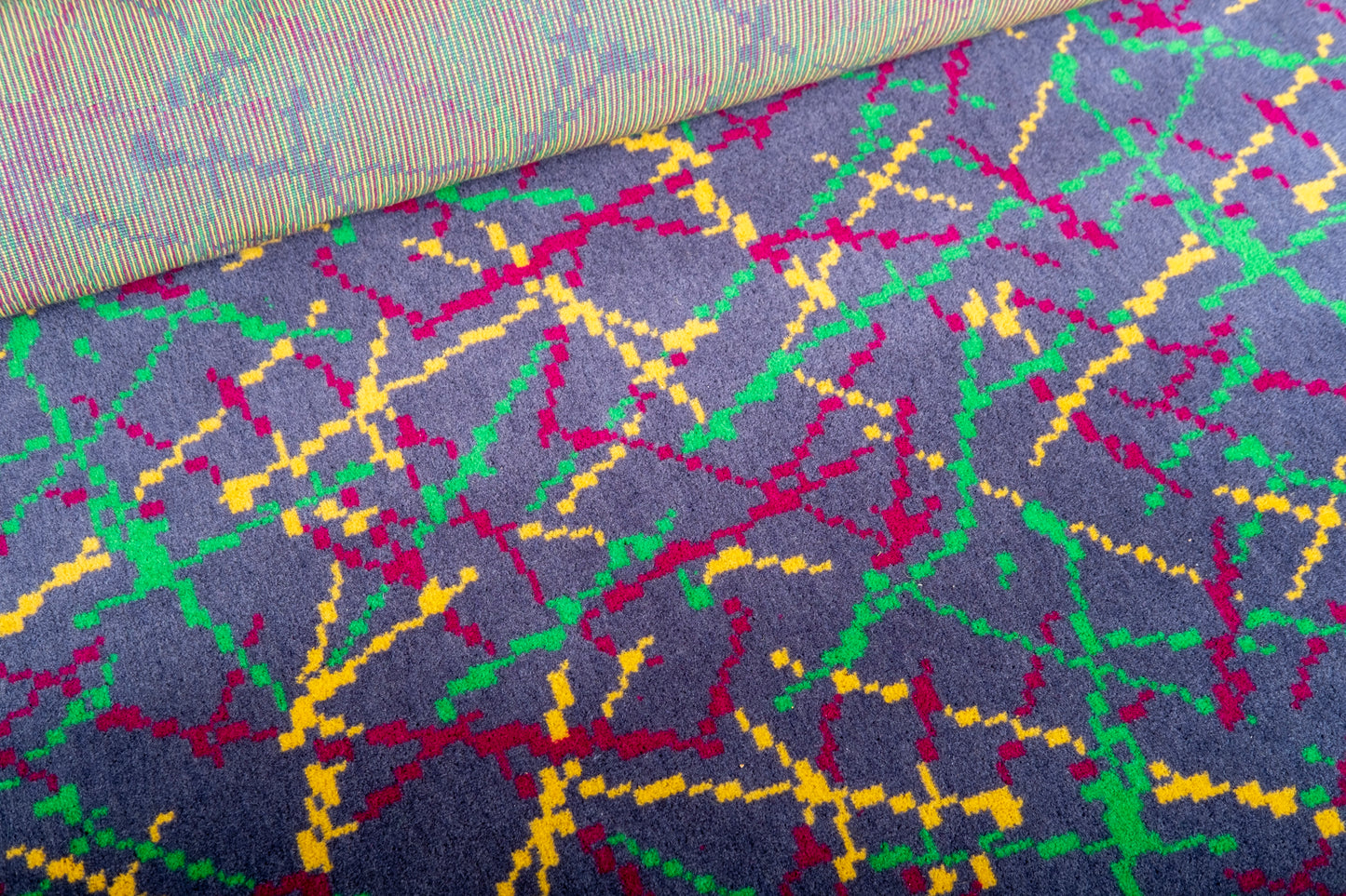 Custom Product using London Underground Hammersmith and City Line Moquette Fabric