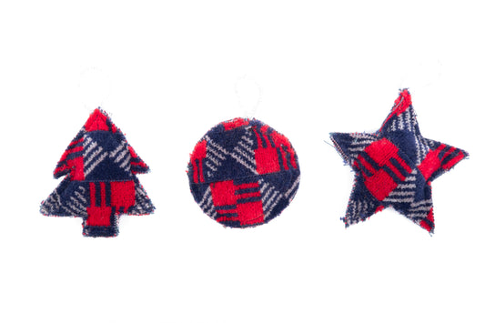London Underground Central Line 1992 Moquette Christmas Decoration Collection